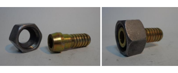 Female with thread and conical tail for hose with linen HN081014